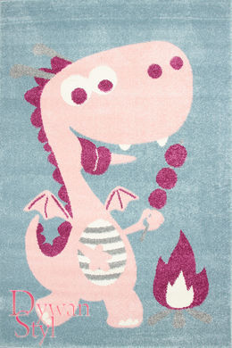 Dywan Bambino Dragon różowy - smok 